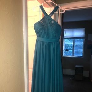 Teal bridesmaid dress from allure